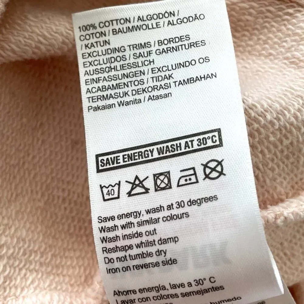 Ivy Park Crewneck Light Pink Logo Sweatshirt Sz S - Picture 5 of 5